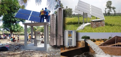 Pompe à eau fonctionnant à l'énergie solaire