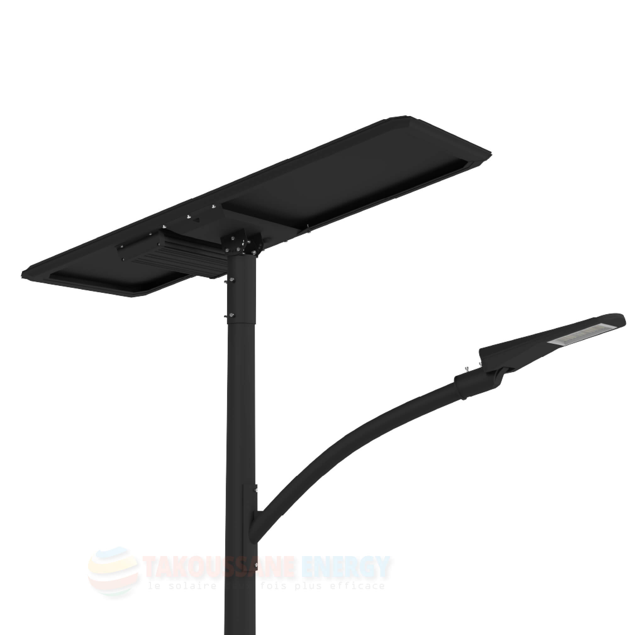 Eclairage public solaire lampadaire 80W
