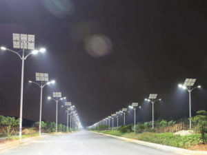 , LAMPADAIRE SOLAIRE LED CROSSE DOUBLE, Takoussane Energy