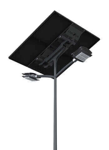 , LAMPADAIRE SOLAIRE LED CROSSE DOUBLE, Takoussane Energy