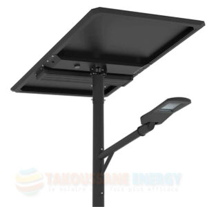 Eclairage public solaire lampadaire 100W